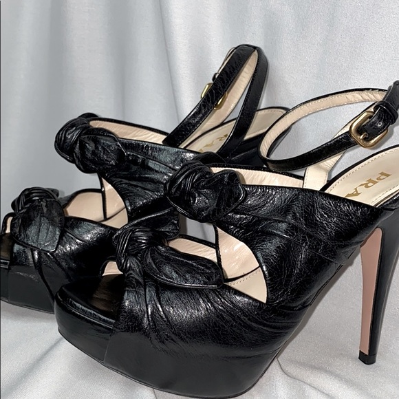 Prada leather Platform Sandal - Picture 6 of 8